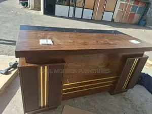 Desk:Premium Wooden Executive Desk With Cabinet