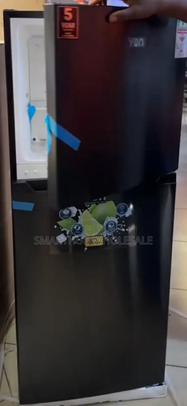 Von 182litres No Frost Fridge TMF VRT – 182nrak ,Inox Refrigerator