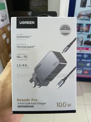 Ugreen Nexode Pro 100w Gan Fast Charger + 100w Cable - X757