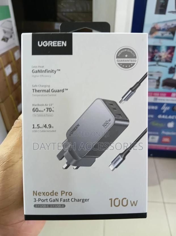Ugreen Nexode Pro 100w Gan Fast Charger + 100w Cable - X757 - thumbnail 2