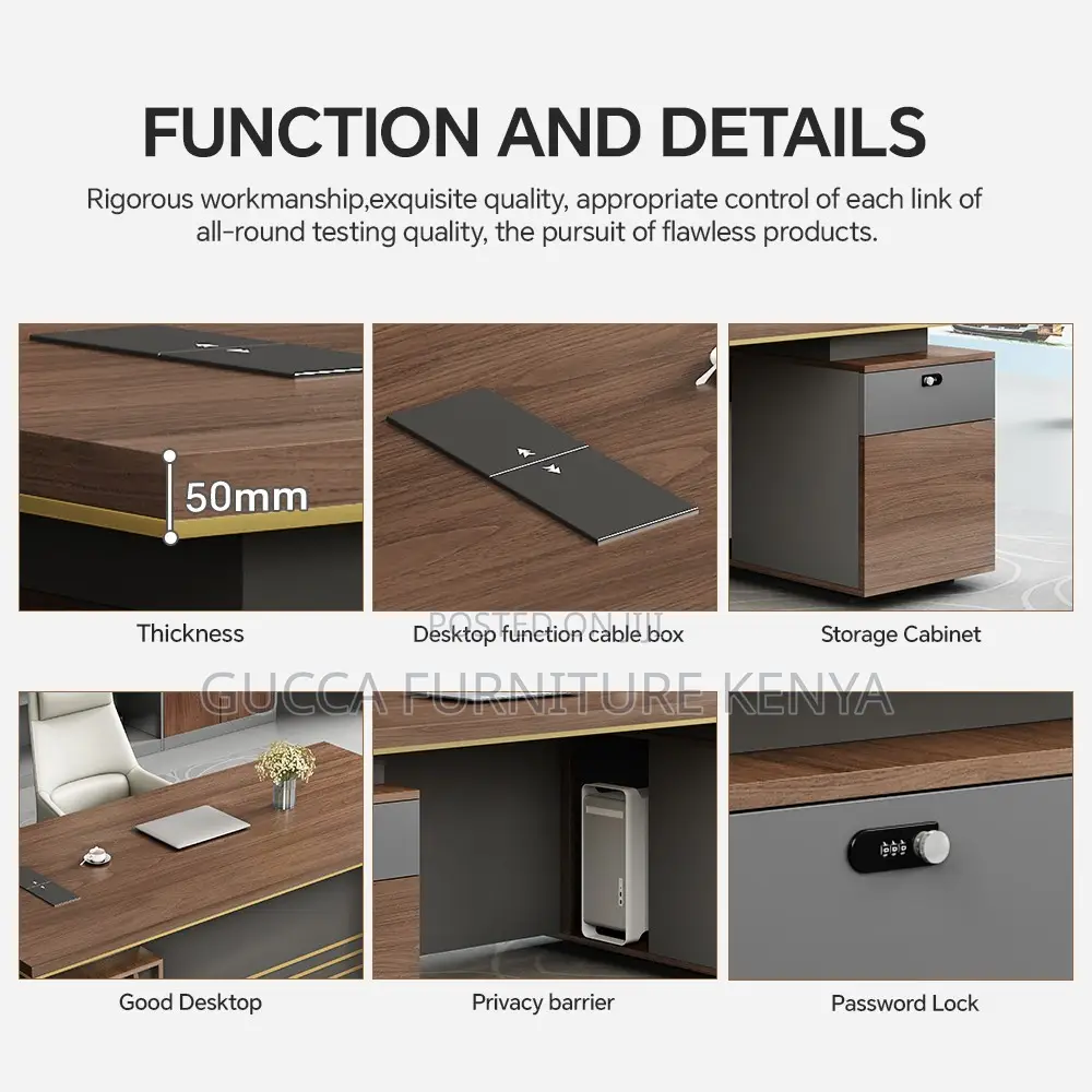 1.4 Meters Executive Office Desk With Drawers