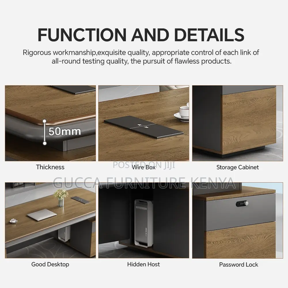 1.4 Meters Executive Office Desk With Drawers