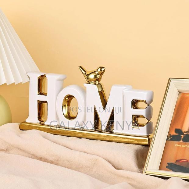 Gold White Home Tabletop Decor - main view