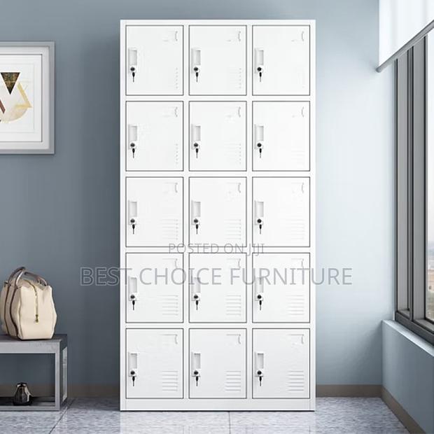 Office Cabinets; Heavy-Duty 15-Compartment Metallic Office Storage - thumbnail 5