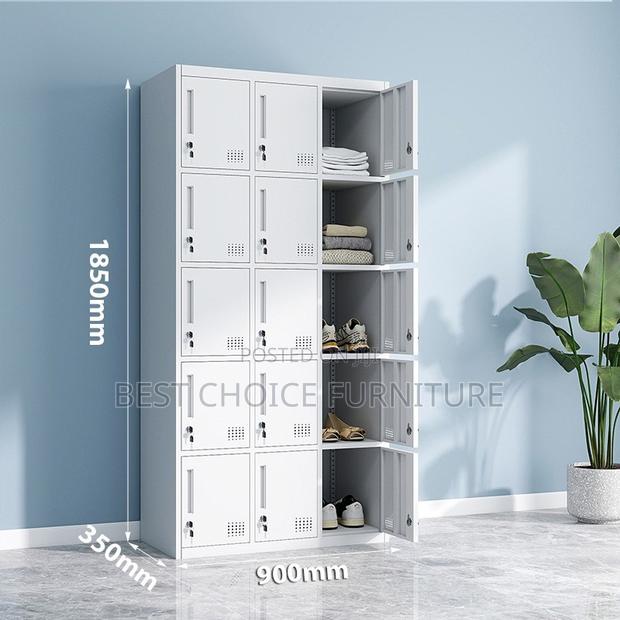 Office Cabinets; Heavy-Duty 15-Compartment Metallic Office Storage - thumbnail 10