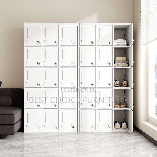 Office Cabinets; Heavy-Duty 15-Compartment Metallic Office Storage - thumbnail 15