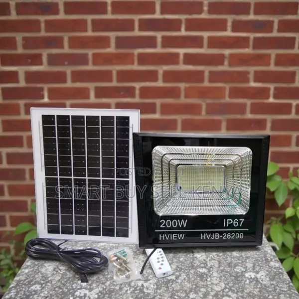 Remote Control 200w Ip67 Waterproof Rating Led Solar Flood Light