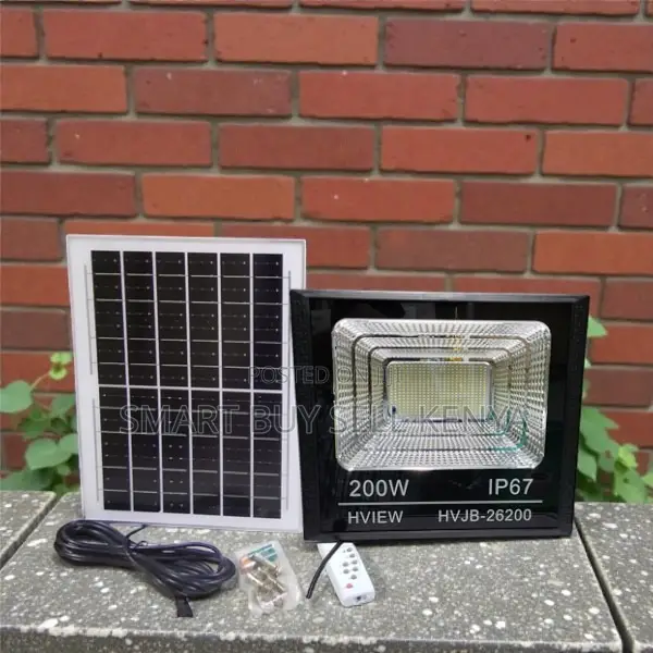 Easy Installation 200w Ip67 Waterproof Rating Led Solar Flood Light