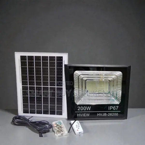 Maintenance-Free 200w Ip67 Waterproof Rating Led Solar Flood Light