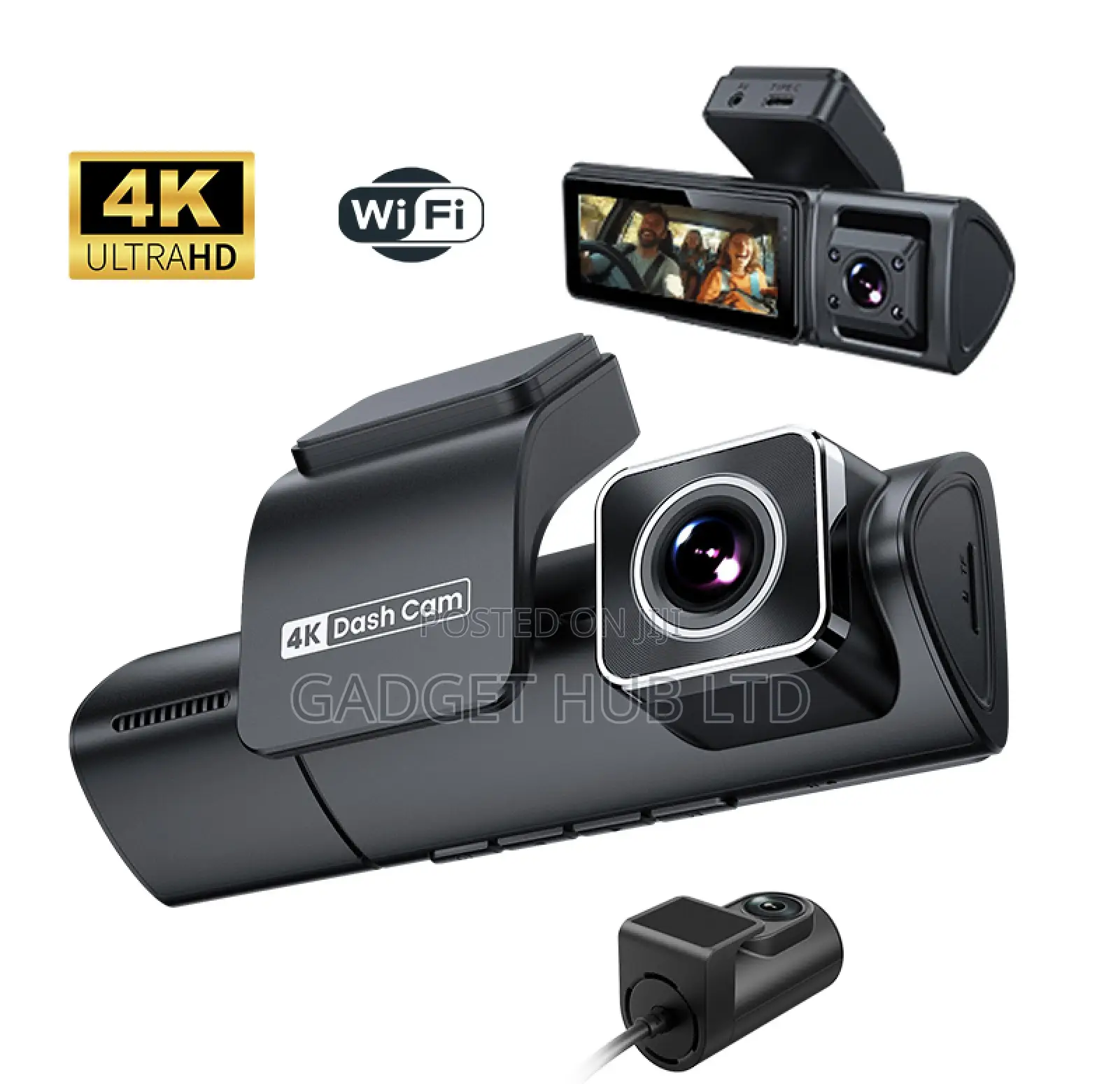  Wifi GPS 3 Lens Dashcam 3ch Dashcam