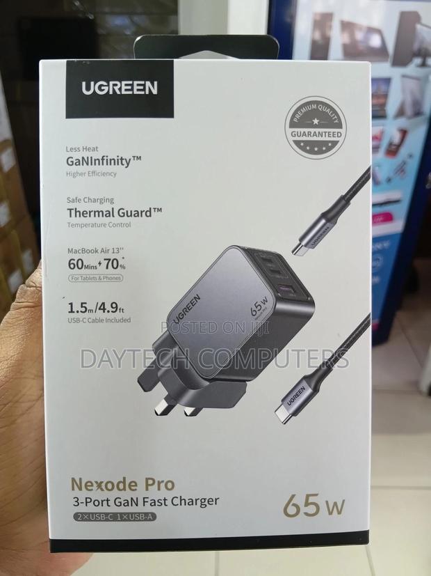 Ugreen Nexode Pro Gan Fast Charger 65w - Black - main view