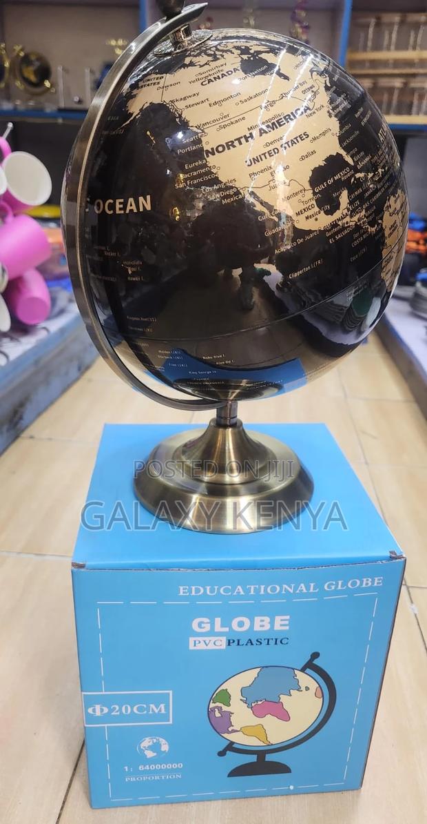 Decorative Globe Decor With World Map - thumbnail 3