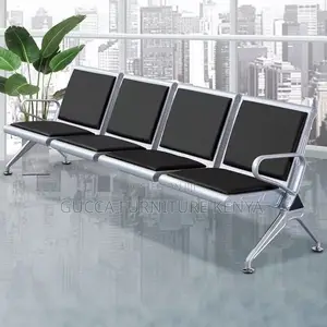 4-seater Padded Reception Waiting Bench