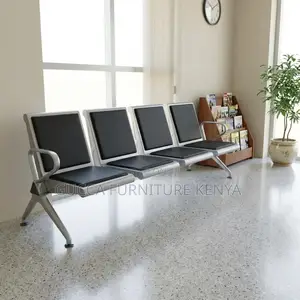 4-seater Padded Reception Waiting Bench