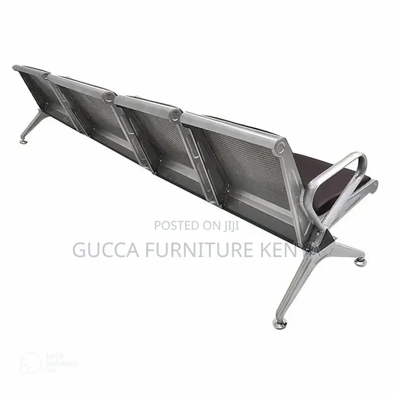 4-seater Padded Reception Waiting Bench
