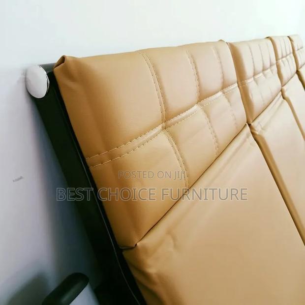 Office Sofa Sets; Stylish Brown 5-Seater Office Sofa for Workspaces - thumbnail 3