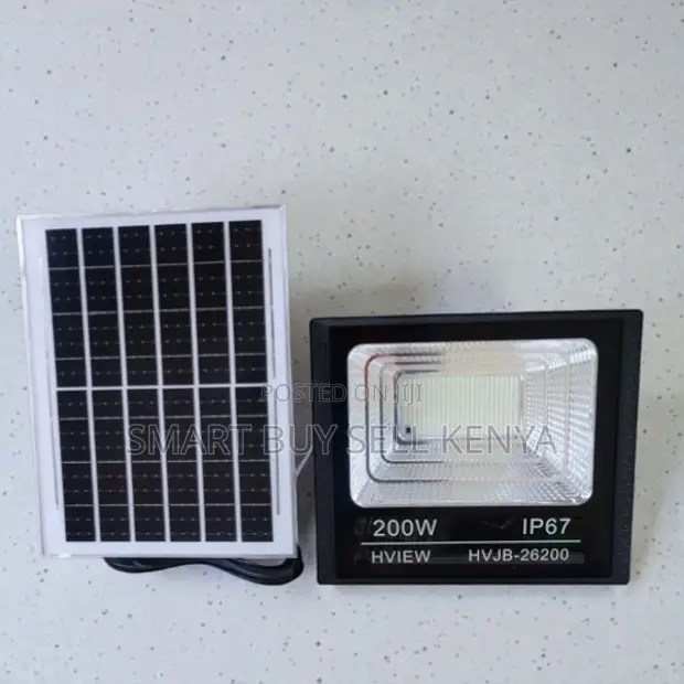 High Power 200w Solar Flood Light Ip67 Waterproof Longer Lifespan