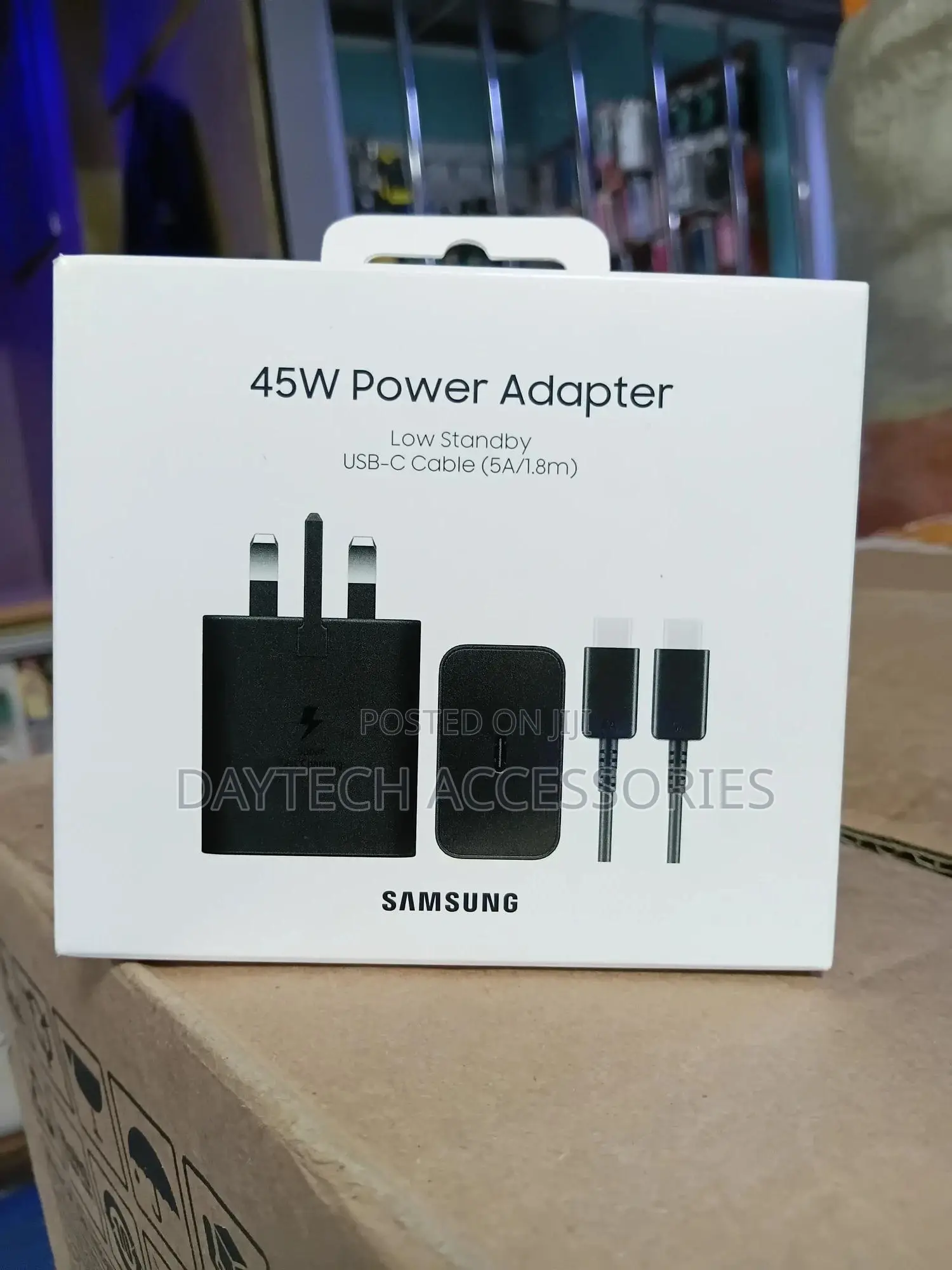 Samsung 45w Pd Power Adapter With a Included 1.8m Usb-C Cable.