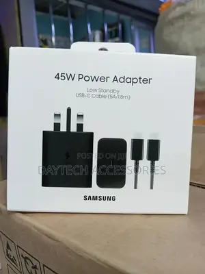 Samsung 45w Pd Power Adapter With a Included 1.8m Usb-C Cable.