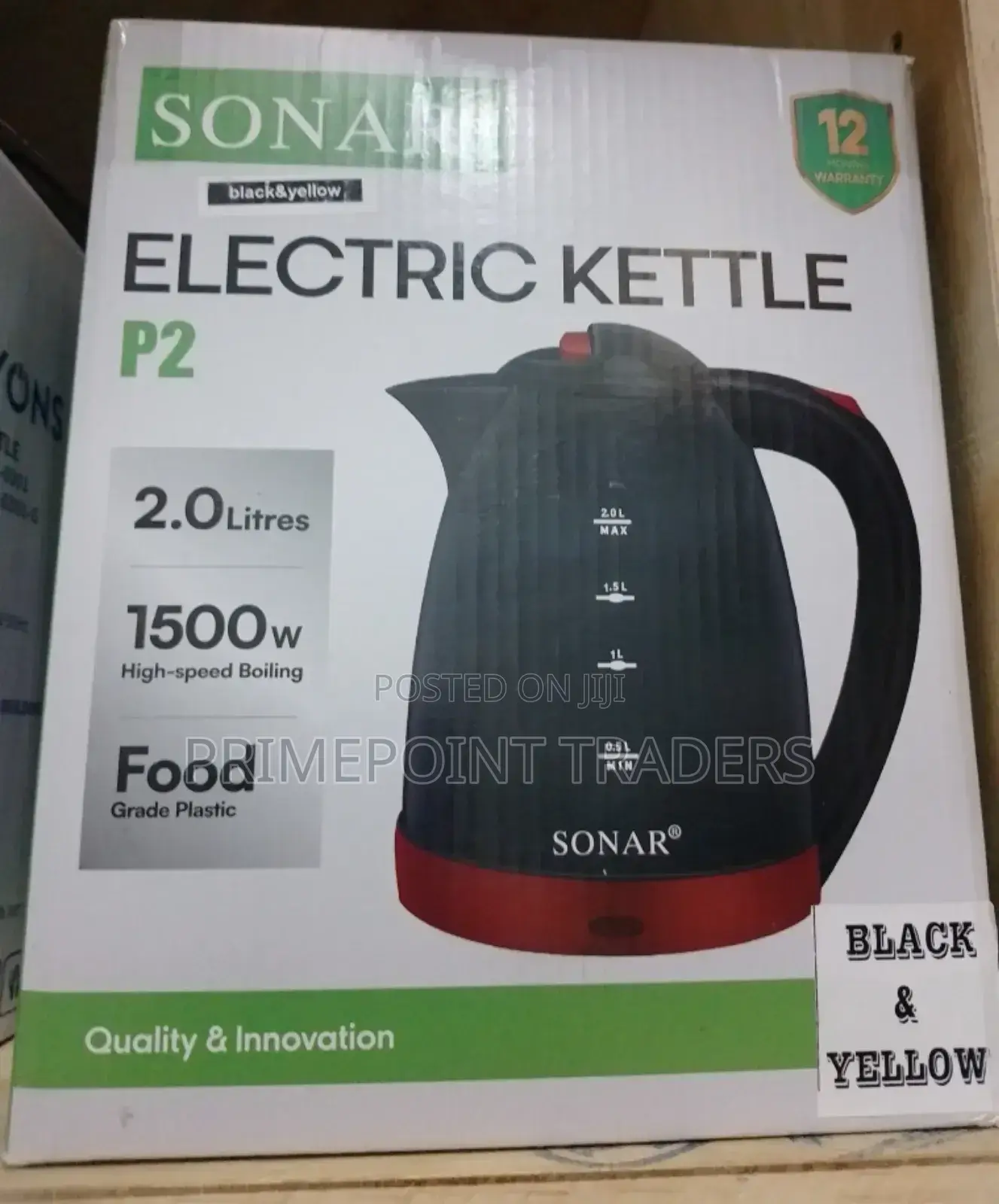 Sonar Plastic Kettle