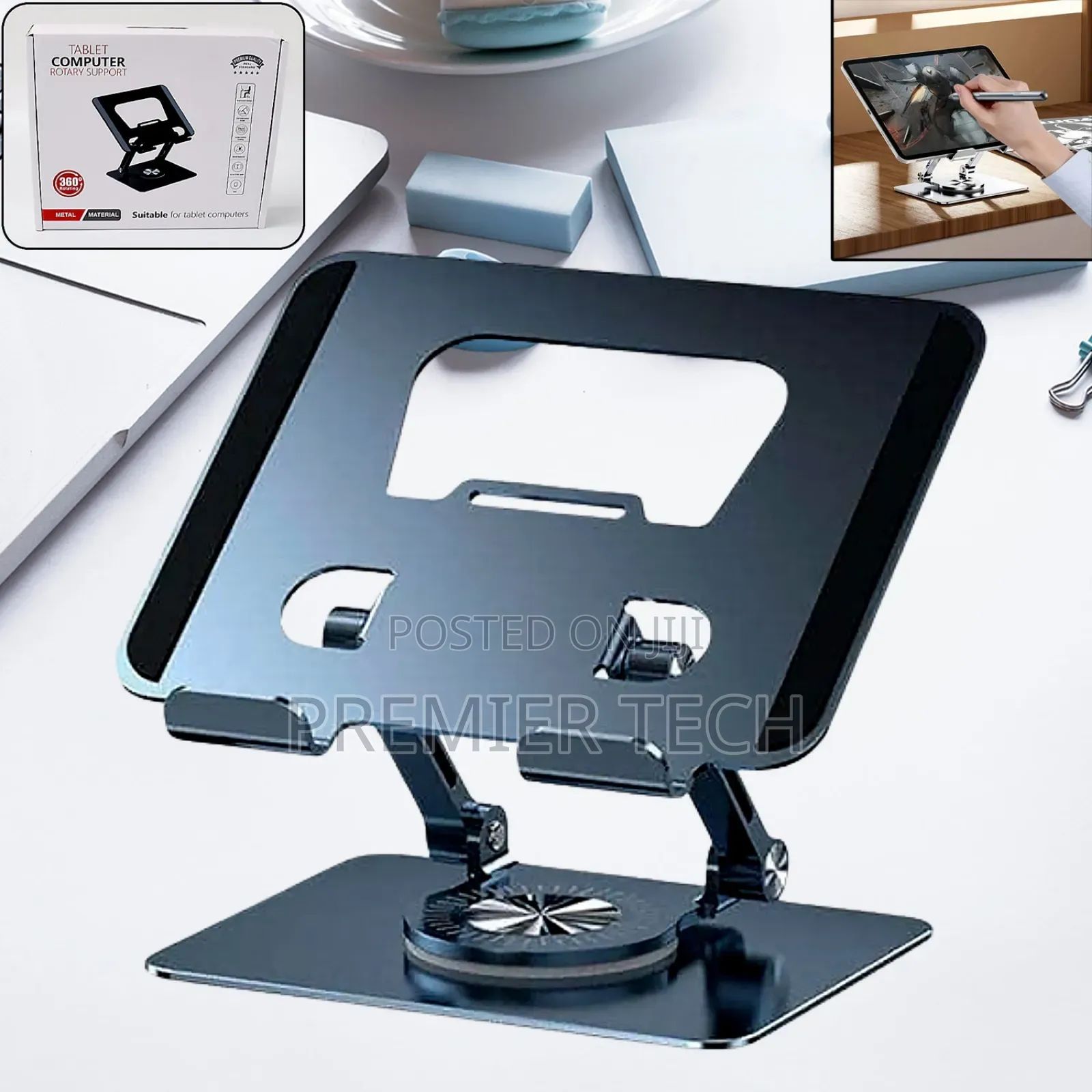 *Aluminium Tablet Computer 3600 Rotary Folding Support Bracket