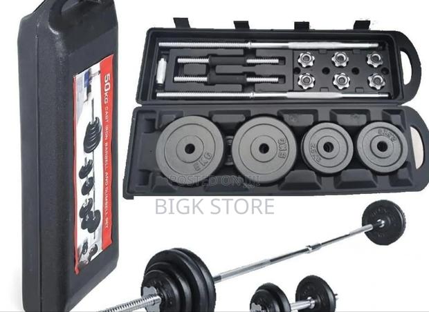 50kg York Dumbbell With Case - main view