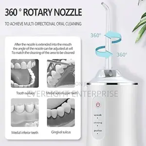 Rechargeable Portable Oral Irrigator With 4 Nozzles