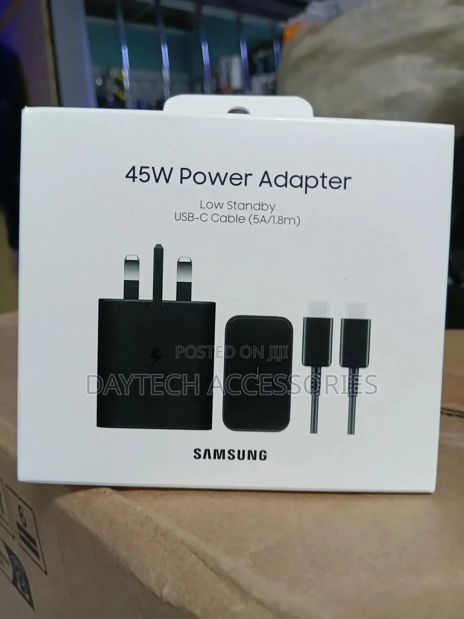 Samsung Original (45w) Pd Power Adapter With C to C Cable(5a/1.8m)