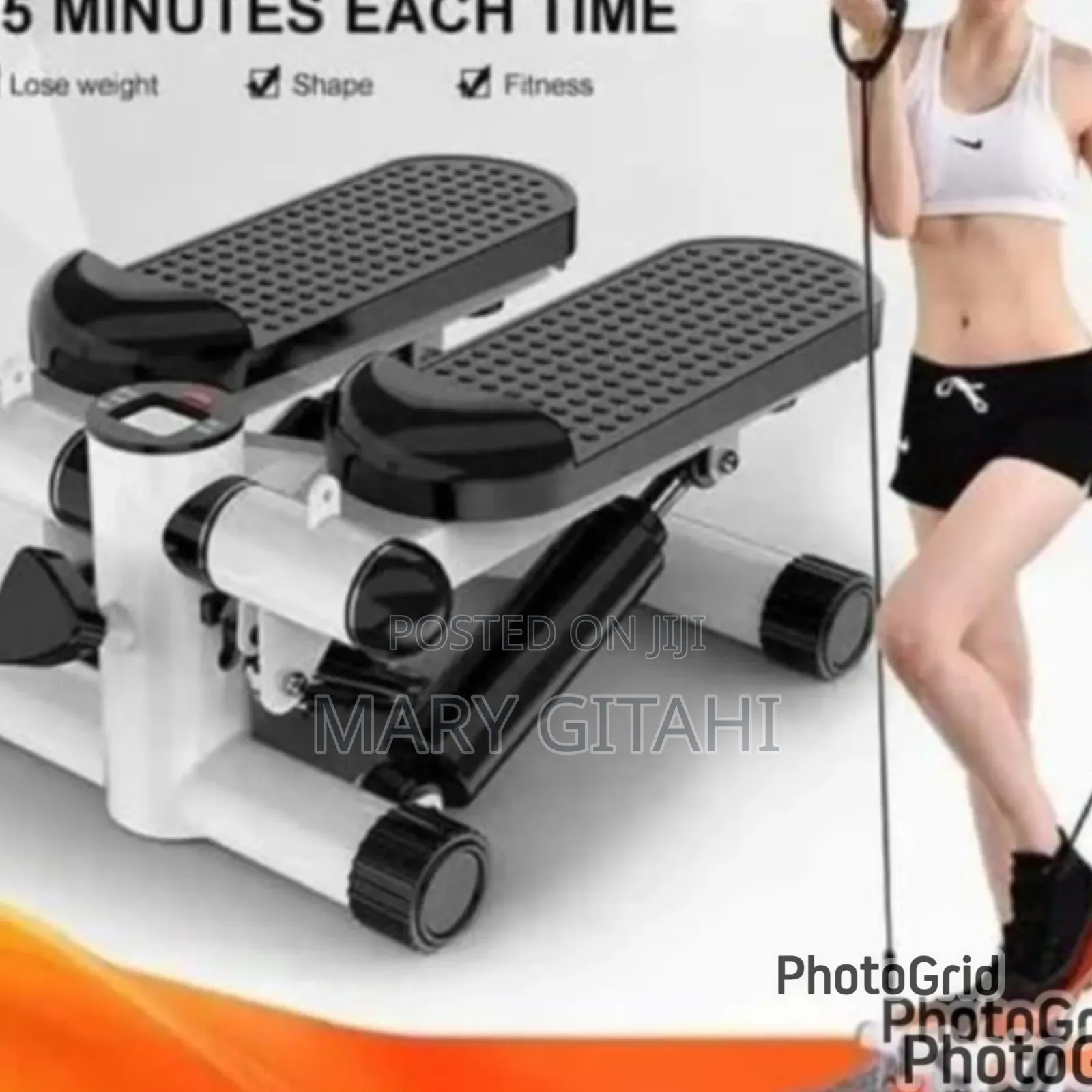 Keep Fit_mini Stepper With Resistance Bands*_