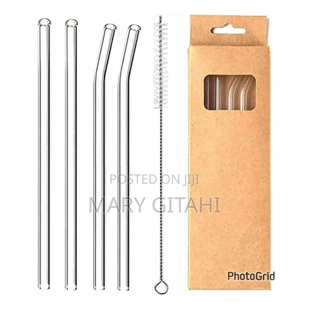 4pcsreusable Glass Straws - main view