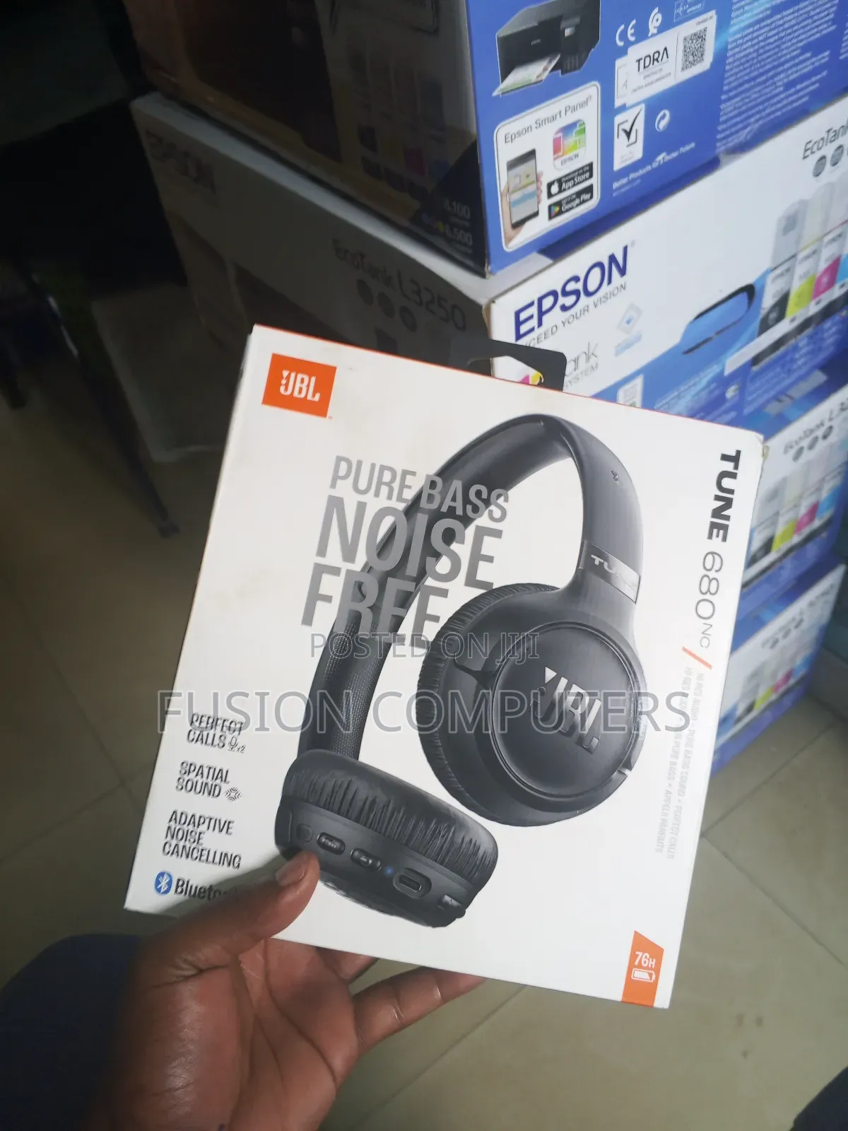 JBL Tune 680nc Wireless on-Ear Noise Cancelling Headphones