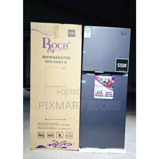 Roch 197l Double Door No Frost Fridge RFR-250-Dt-B – Efficient Cool