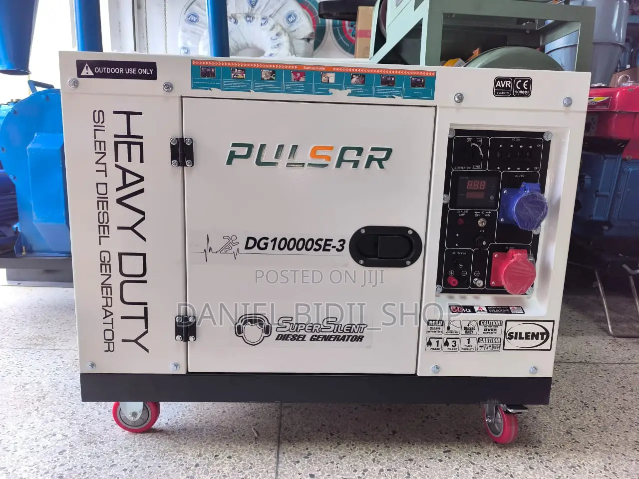 Pulsar Diesel Silent Generator 10kvadg10000se-3(Dual Phase)Pulsar +Ats