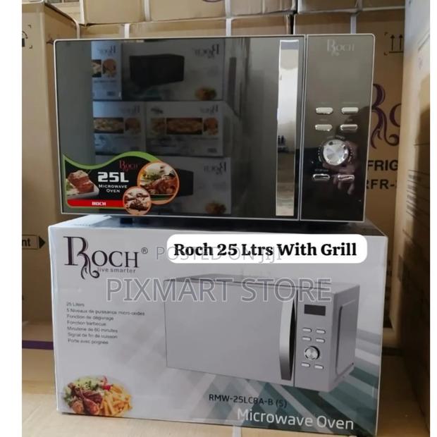 Roch 25l Microwave Oven With Grill – RMW-25lc8a-B (S), 5 Power Levels