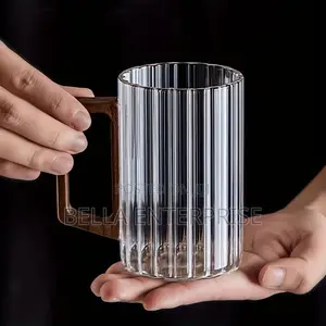 Available 350ml Unique Elegant Glass Mugs.