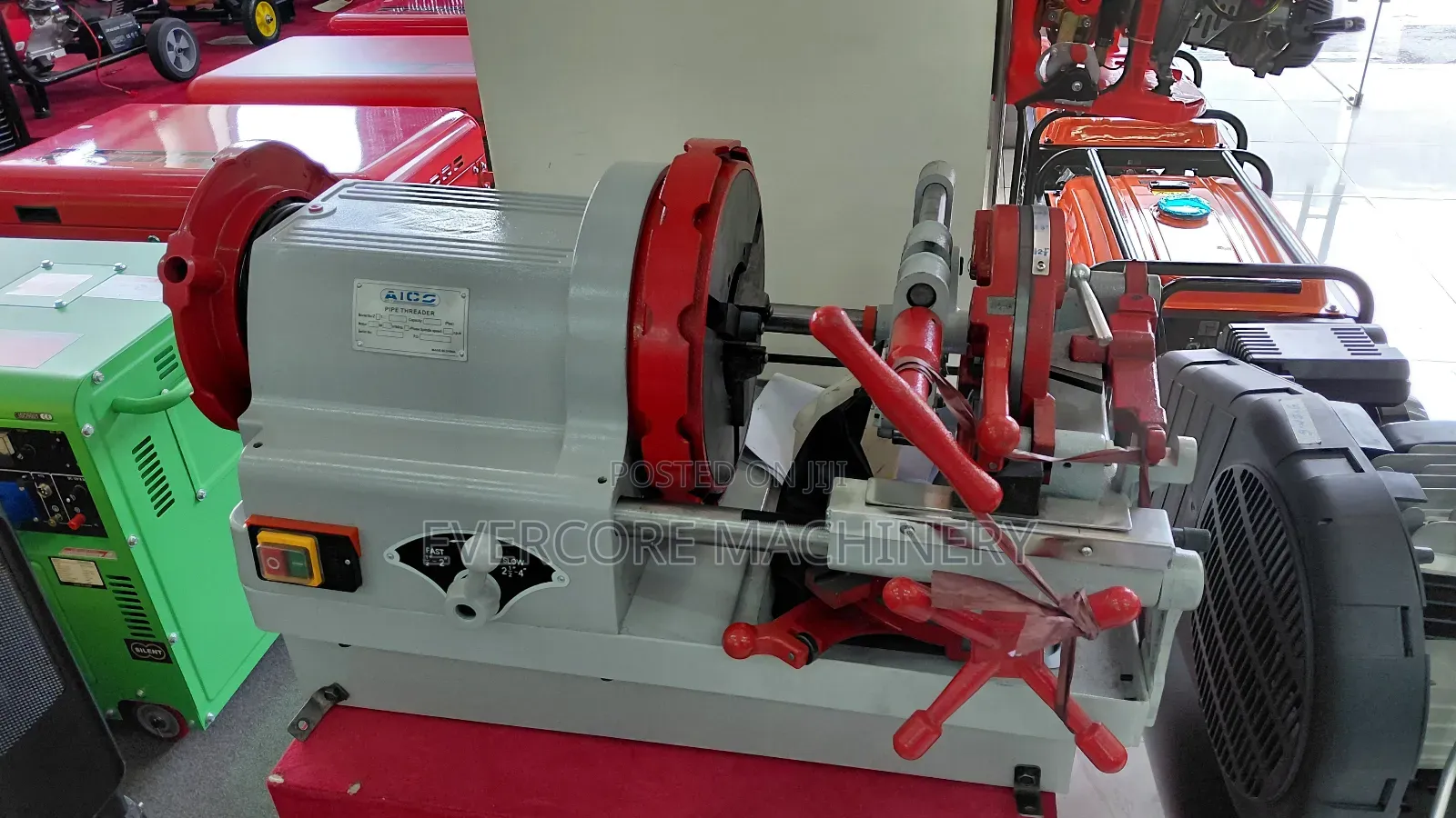 Heavy Duty 1⁄2inch to 4inch Pipe Threader Machine Electric Powered.