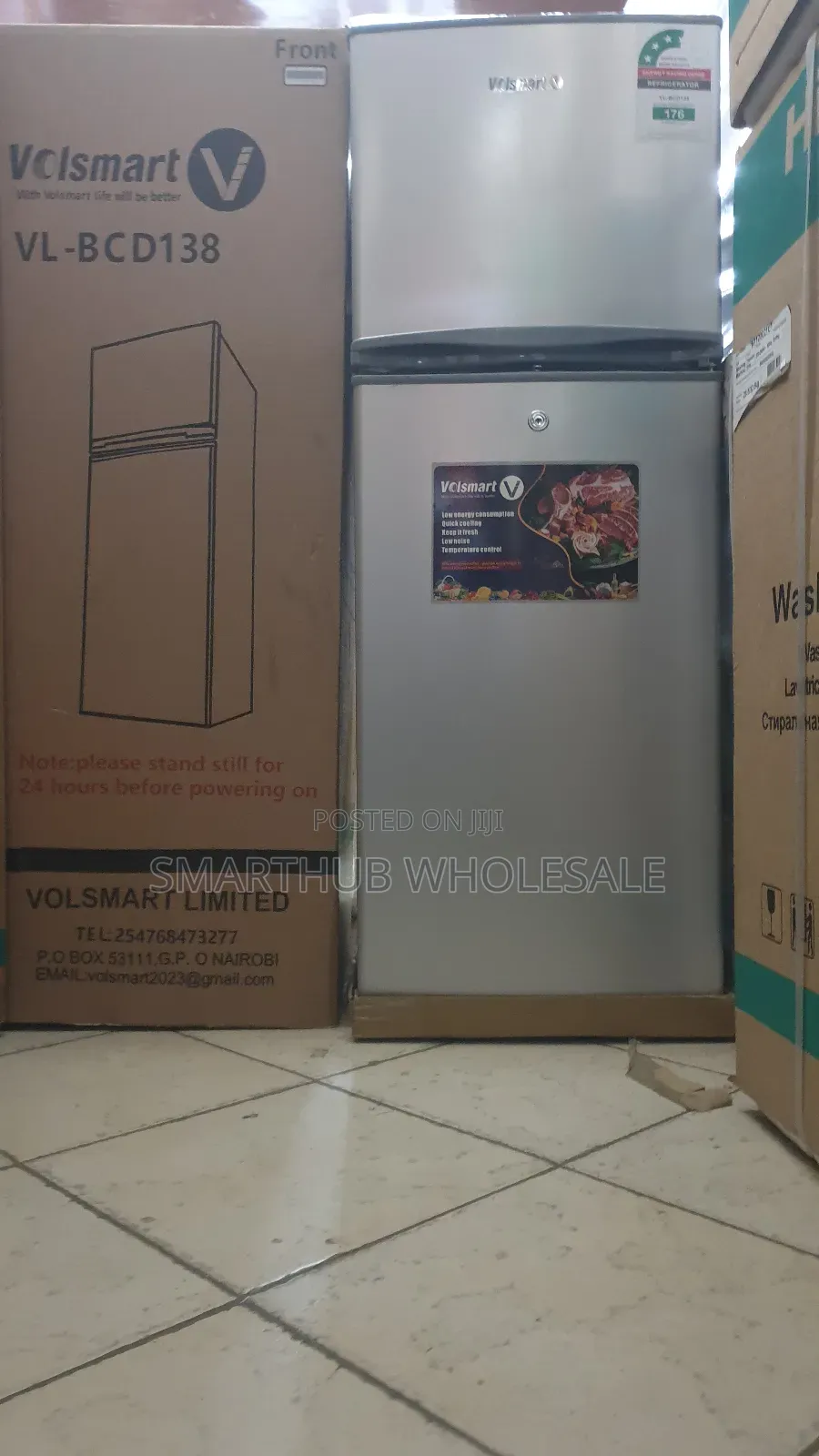 Volsmart 138l Vl-Bcd138 Double Door Refrigerator