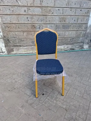 This Chair With Curved Metal