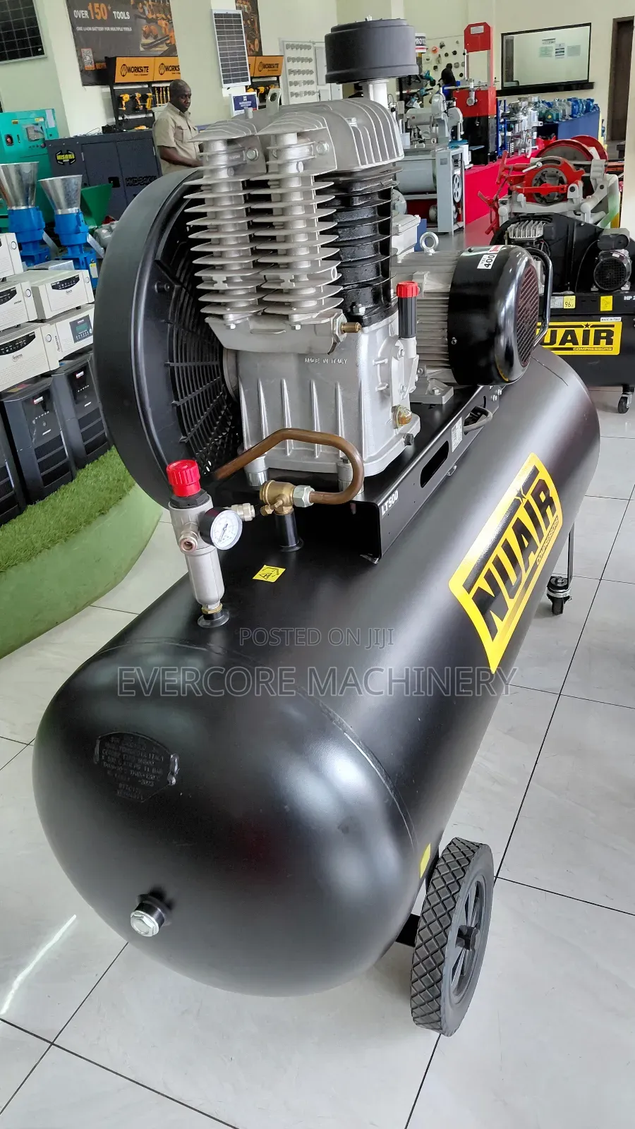 Nuair 500l Three Phase Italian Compressor Machine.