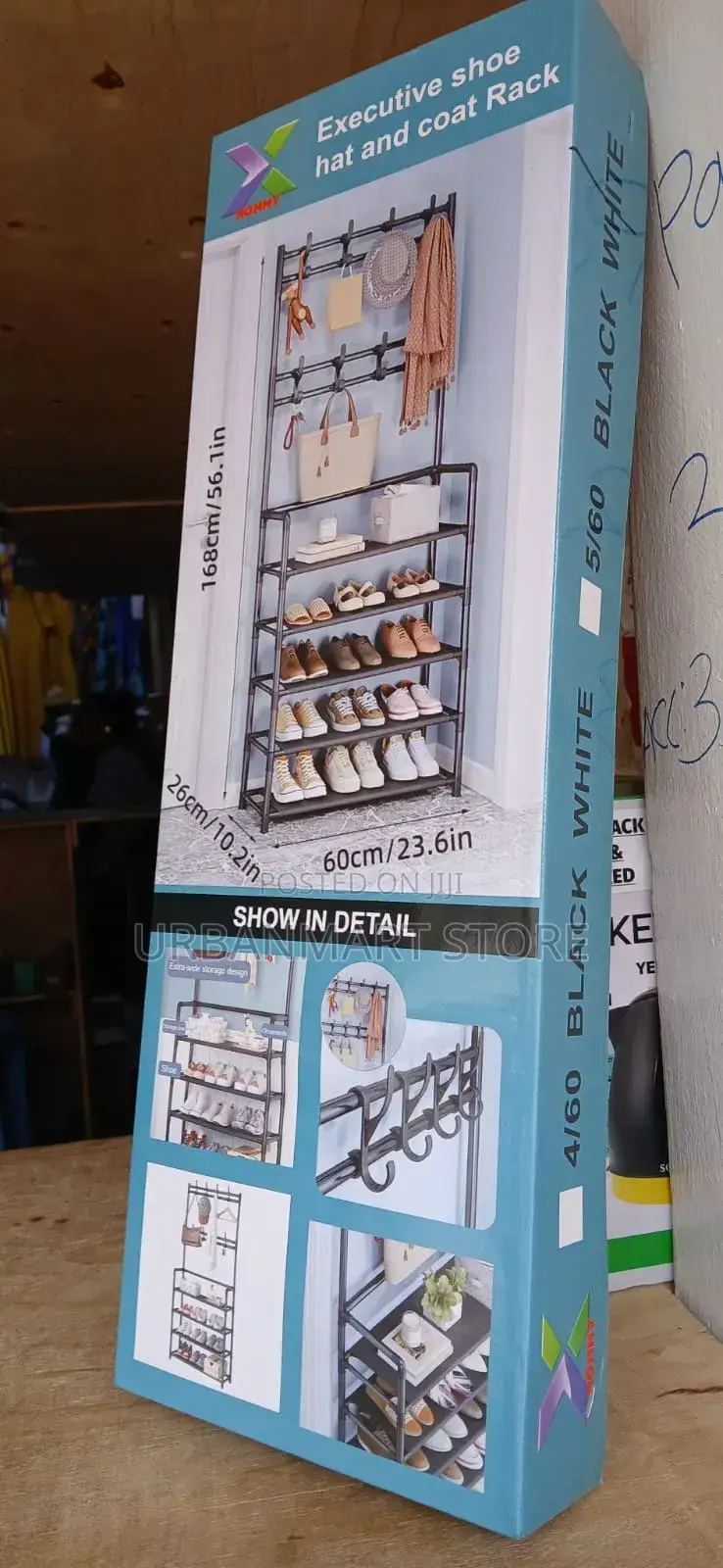 Multifunctional Entryway Shoe Rack Coat Hanger