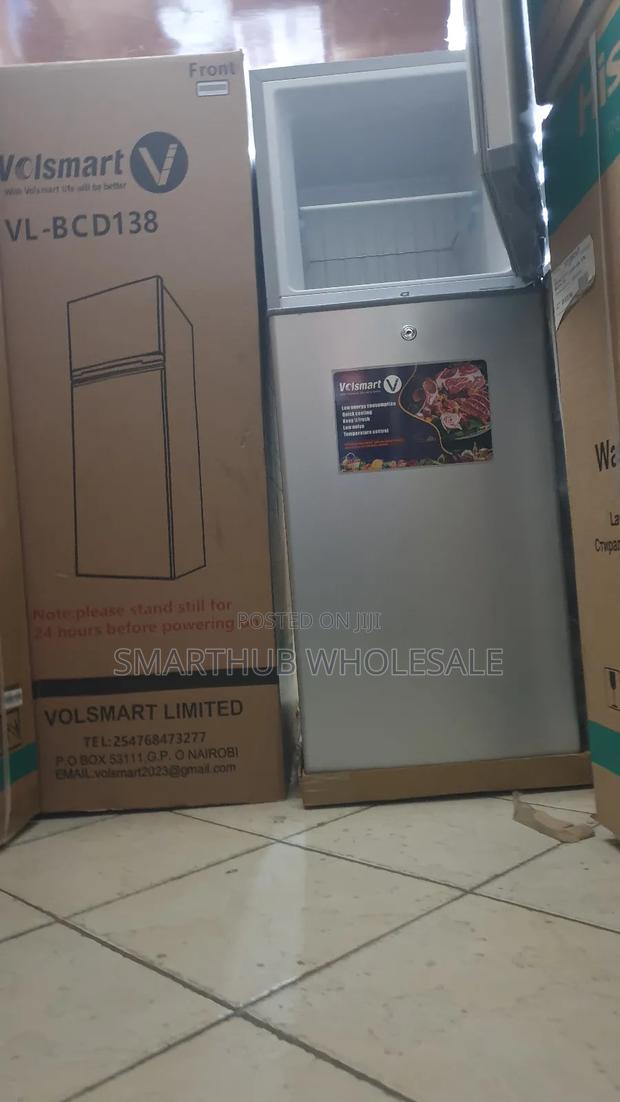 Volsmart 138l Double Door Fridge – Compact, Energy-Efficient Cooling
