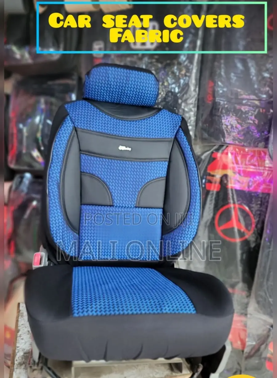 Universal Car Seat Cover Set Leather Fabric Cushioned Seat Protectors