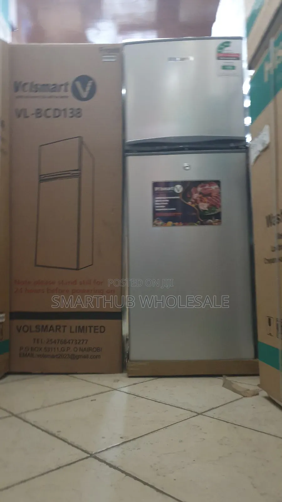 Volsmart- 138l Volsmart Mini Double Door Direct Cool Fridge