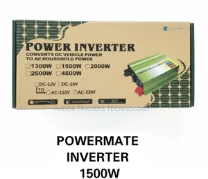 Powermate 1500w Solar Inverter Converts Dc 12v to Ac 220-240v (50/60hz
