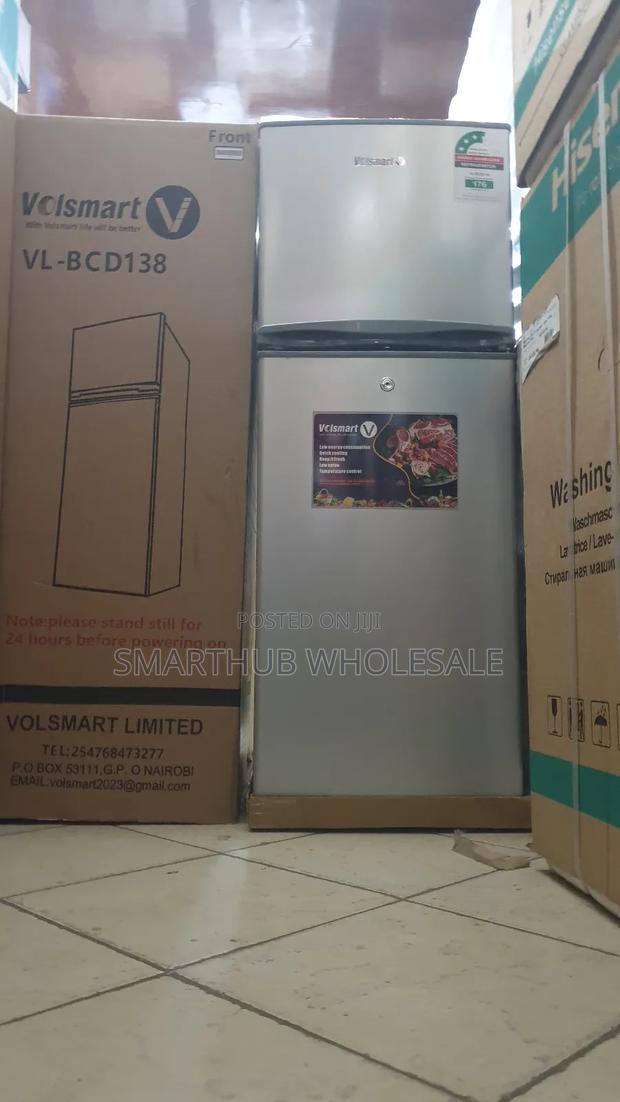 Volsmart- 138l Volsmart Mini Double Door Direct Cool Fridge - thumbnail 2