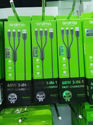 Oraimo Duraline 3-in-1 60w Fast Charging Cable