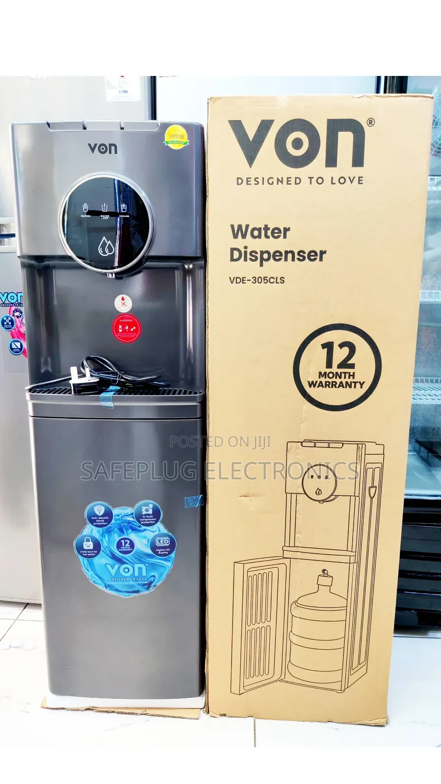 Von Bottom Load Water Dispenser – Hot, Normal Cold (Vde 305cl