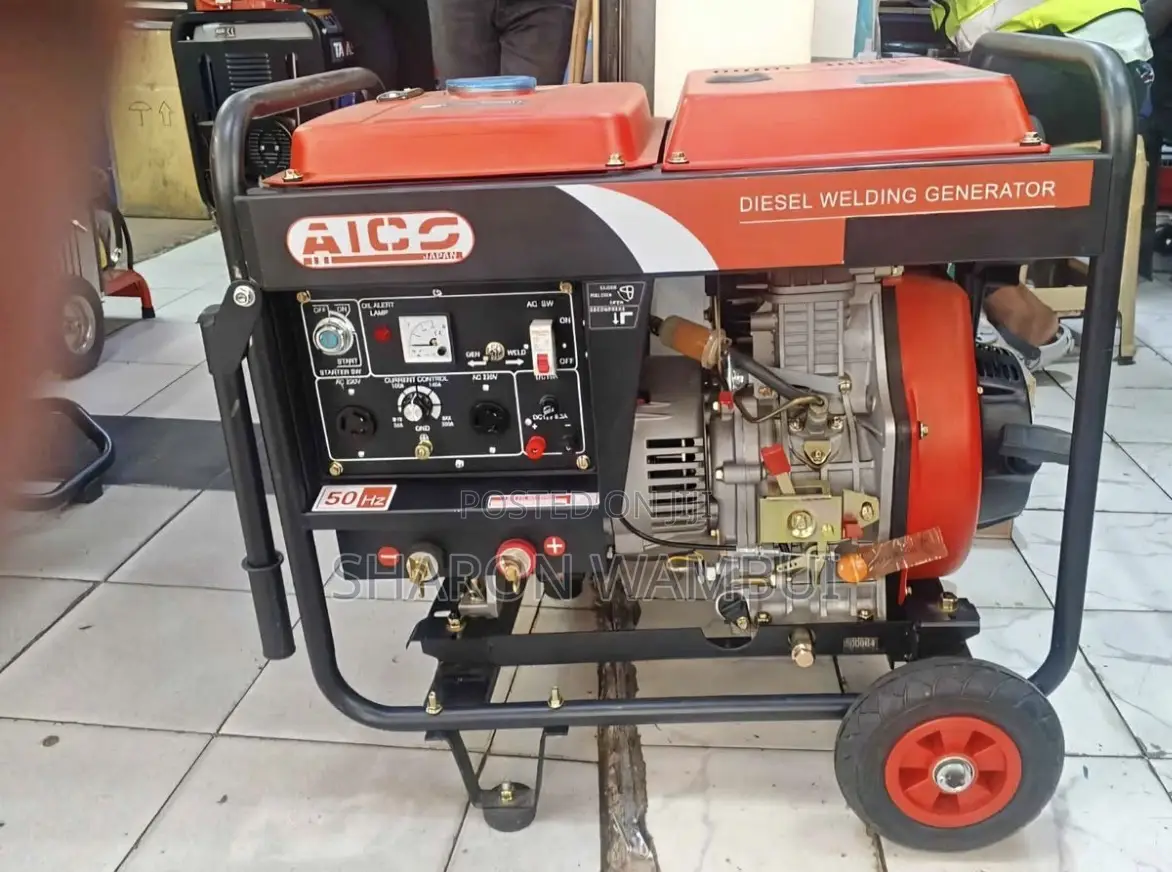 Brand New 10kva Welding Generator Aico Brand Key Start Soundproof