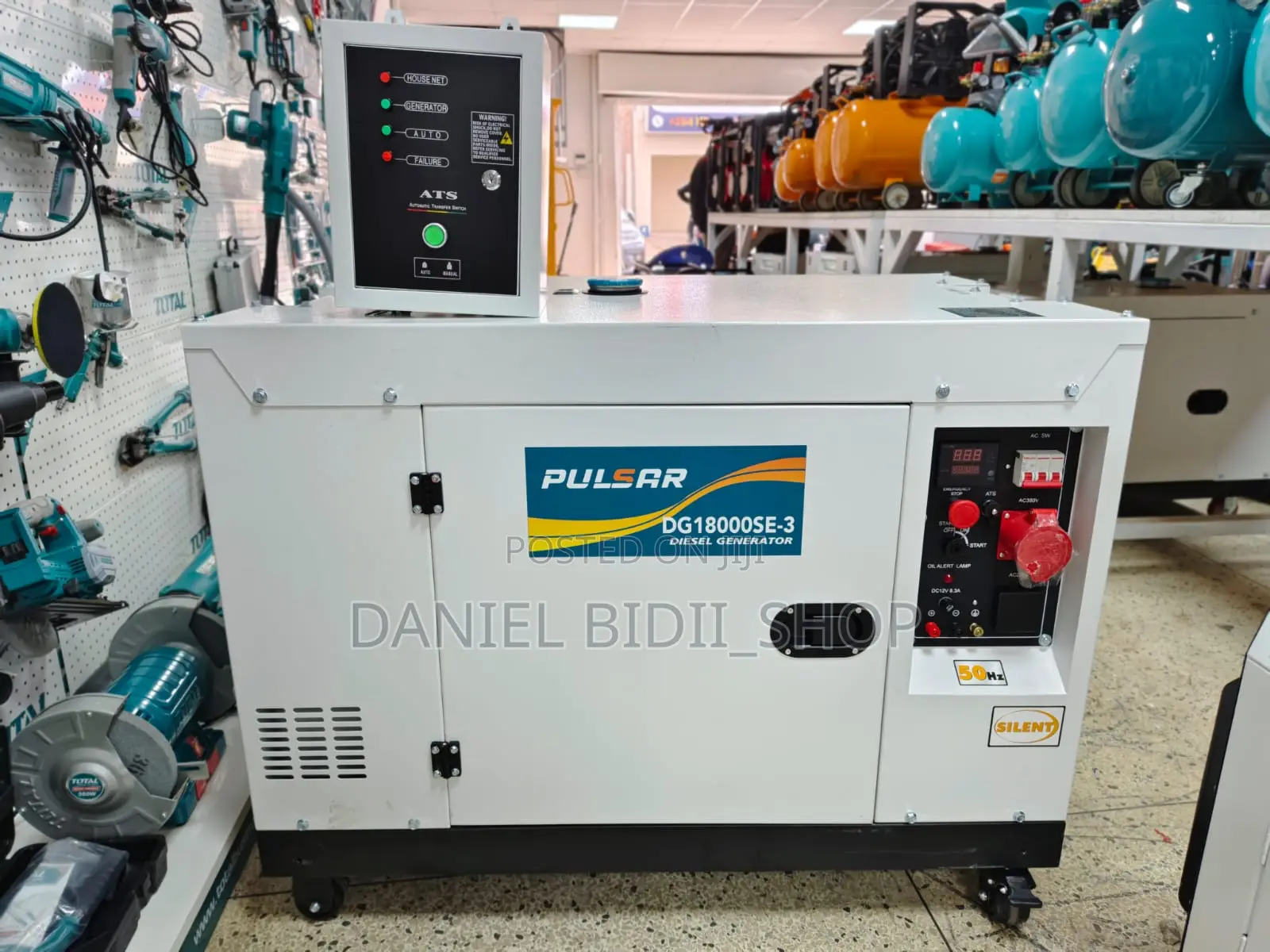 Diesel Silent Generator 22kva Dg18000se-3 (Dual Phase) Pulsar With Ats
