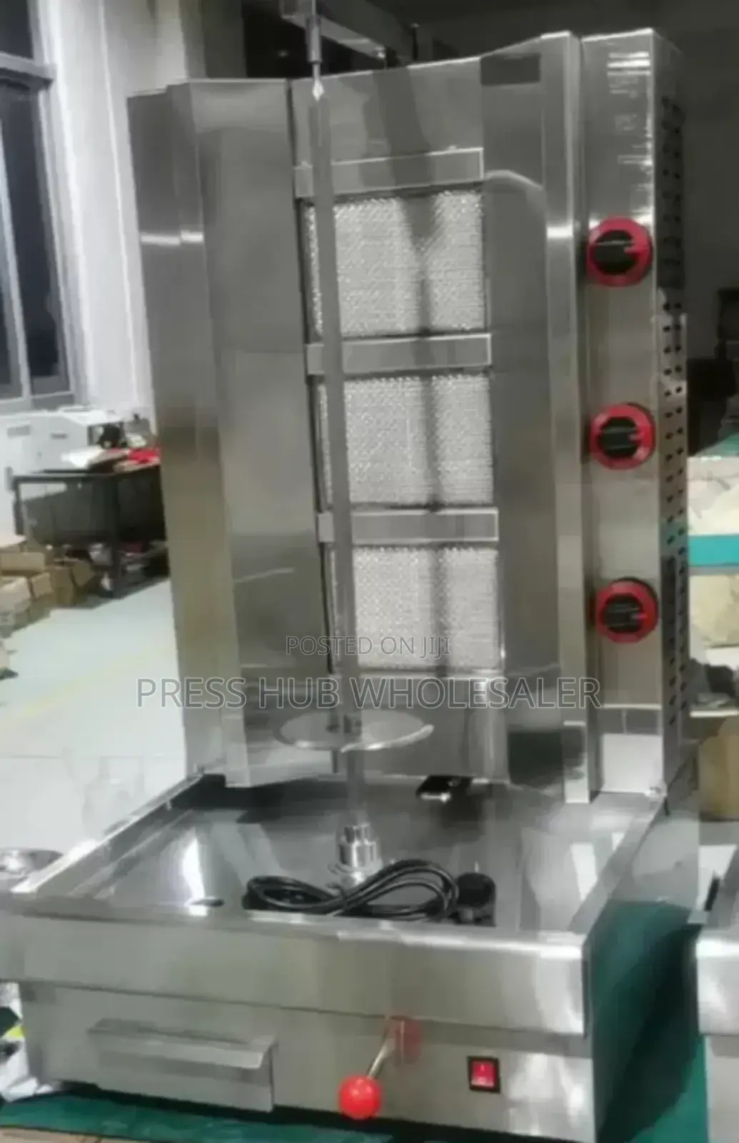 Commercial 3-Burner Gas Shawarma Machine * 